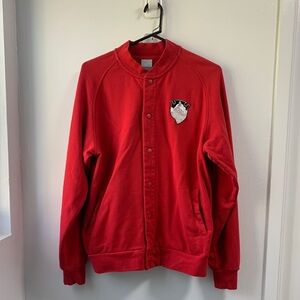 Nike Varsity Style  Red Jacket with Patch